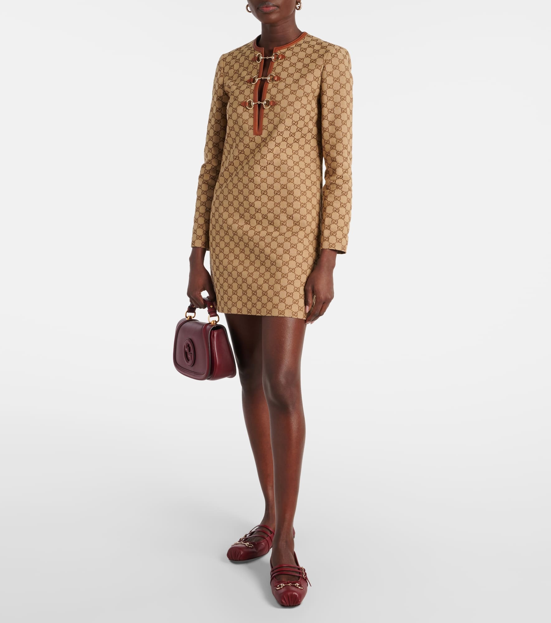 Horsebit GG canvas minidress - 2