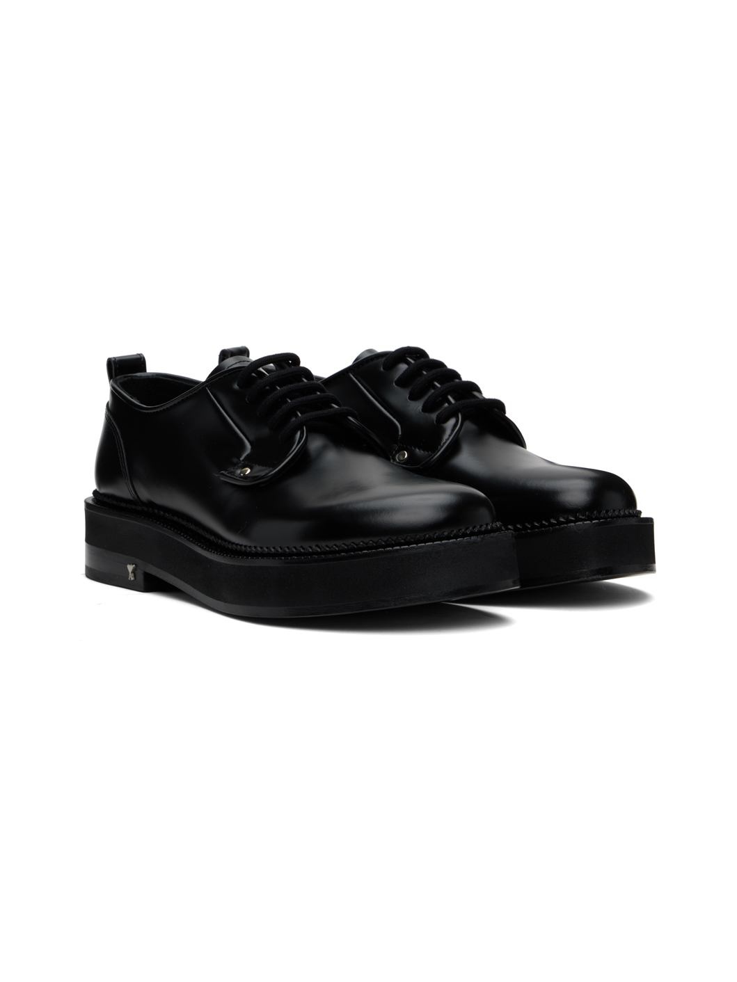 Black Anatomical Toe Derbys - 4