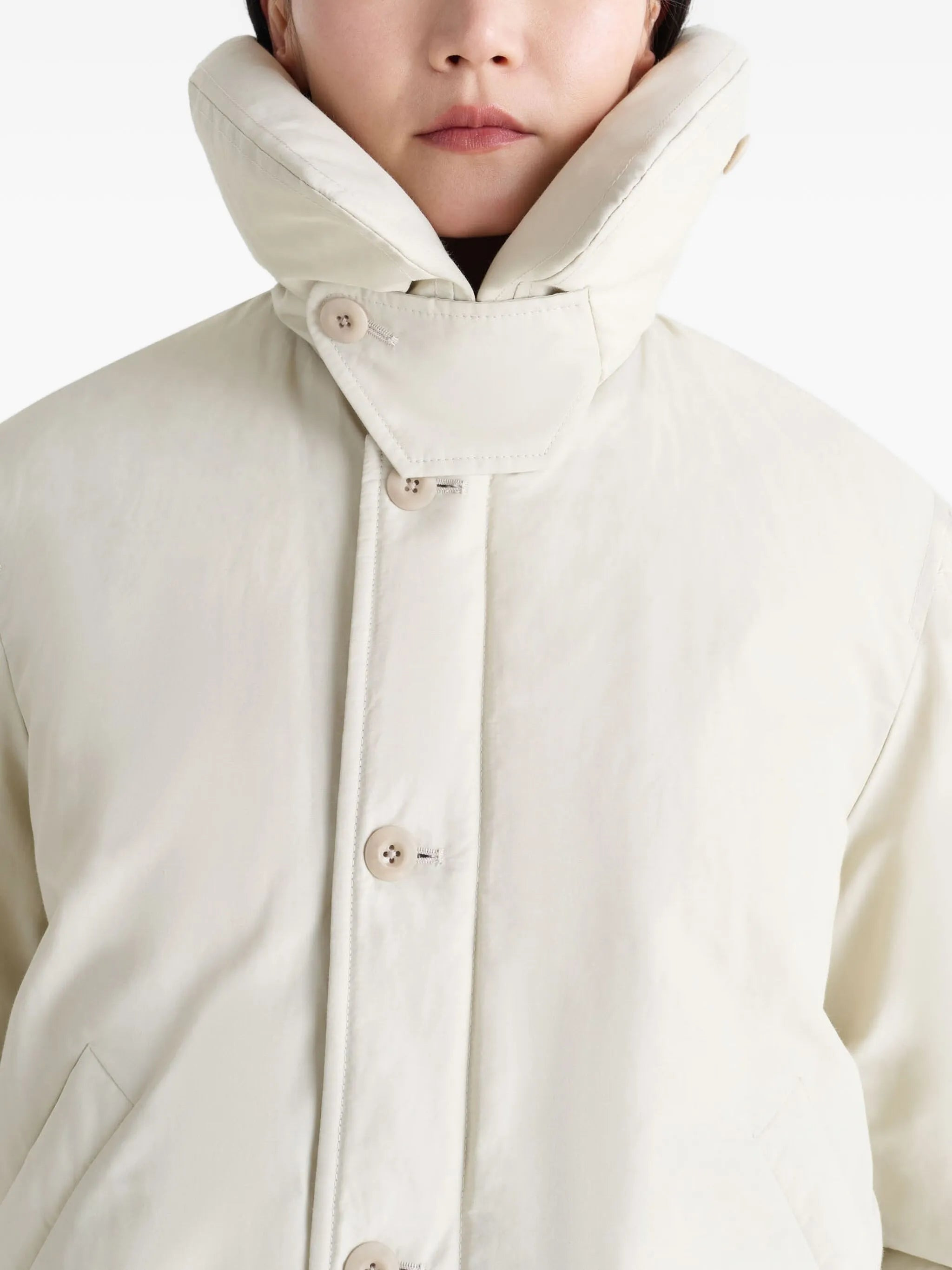 bubble-collar puffer jacket - 6