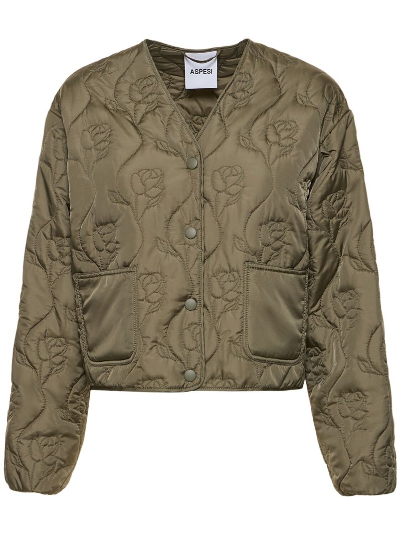 Quilted nylon short jacket - 1