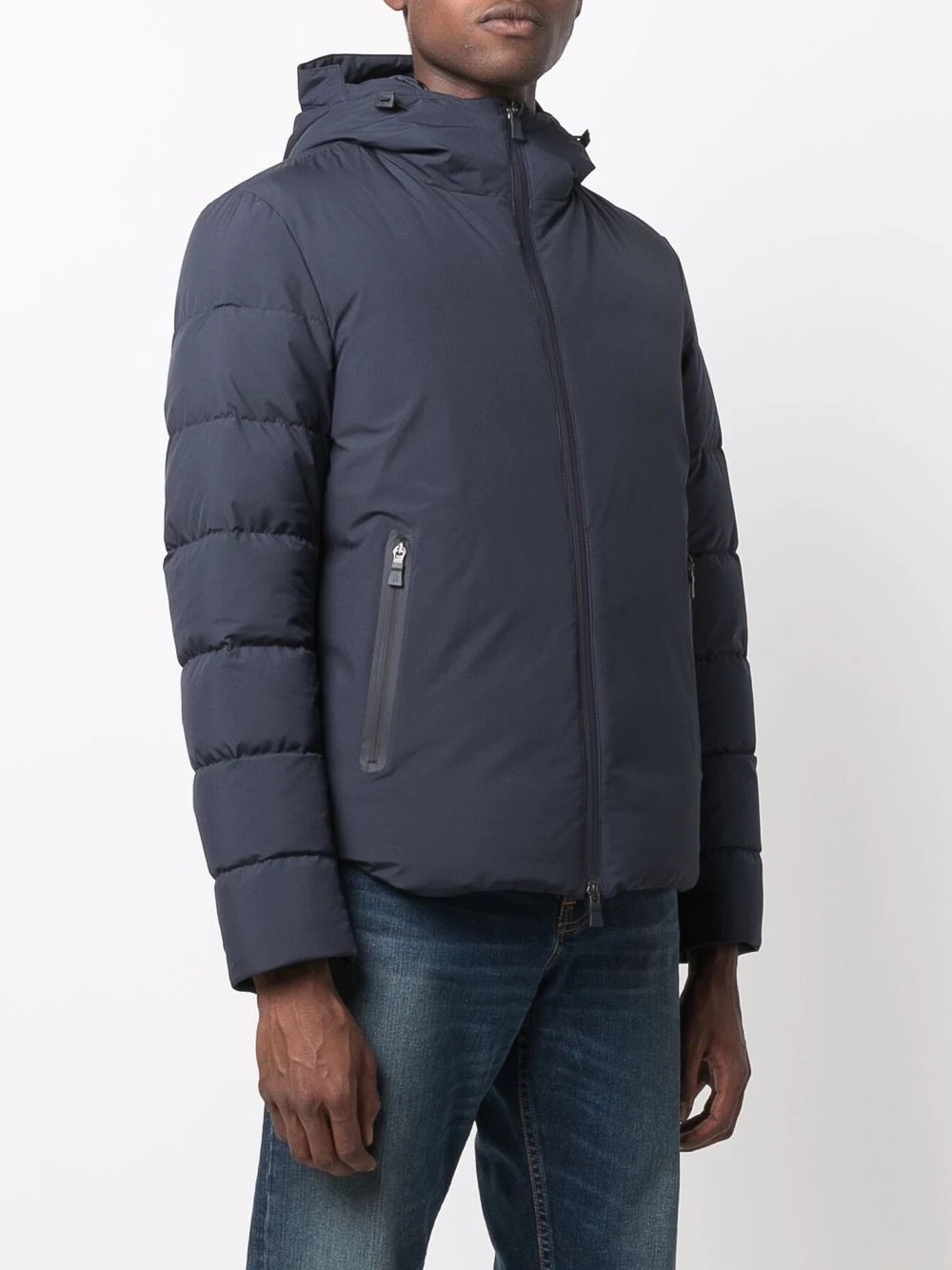 padded down hooded jacket - 3