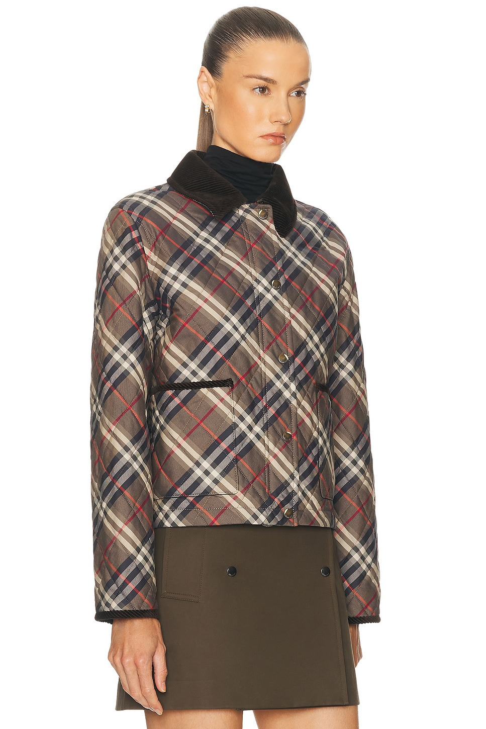 Cropped Quilted Jacket - 3