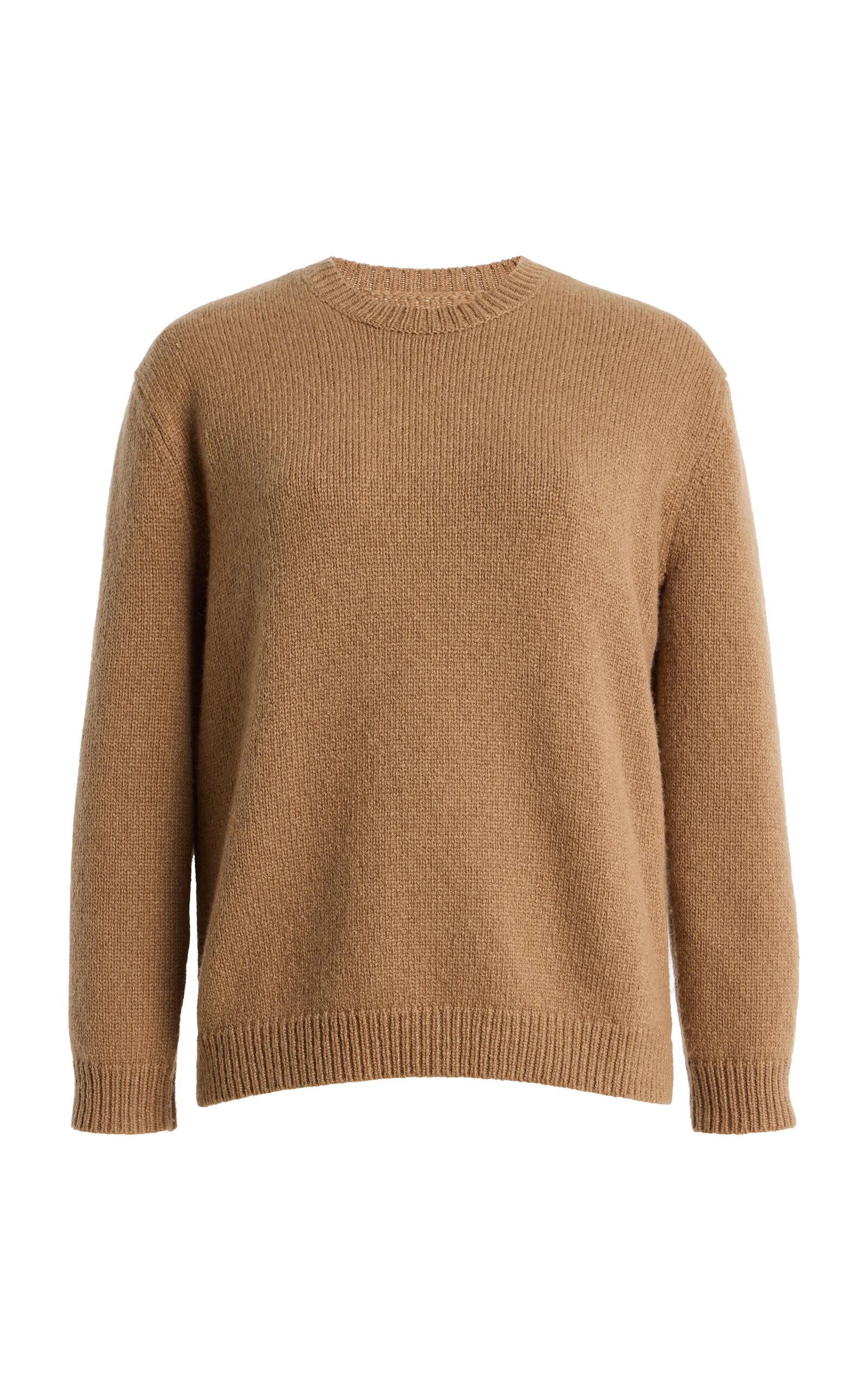 Knit Camel Hair Sweater - 1