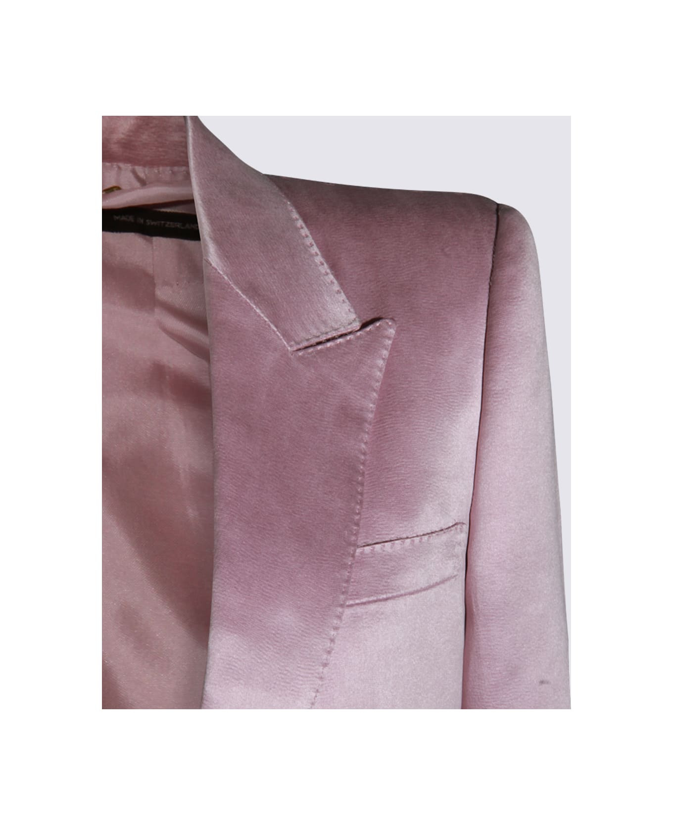 Pink Cotton Blazer - 3