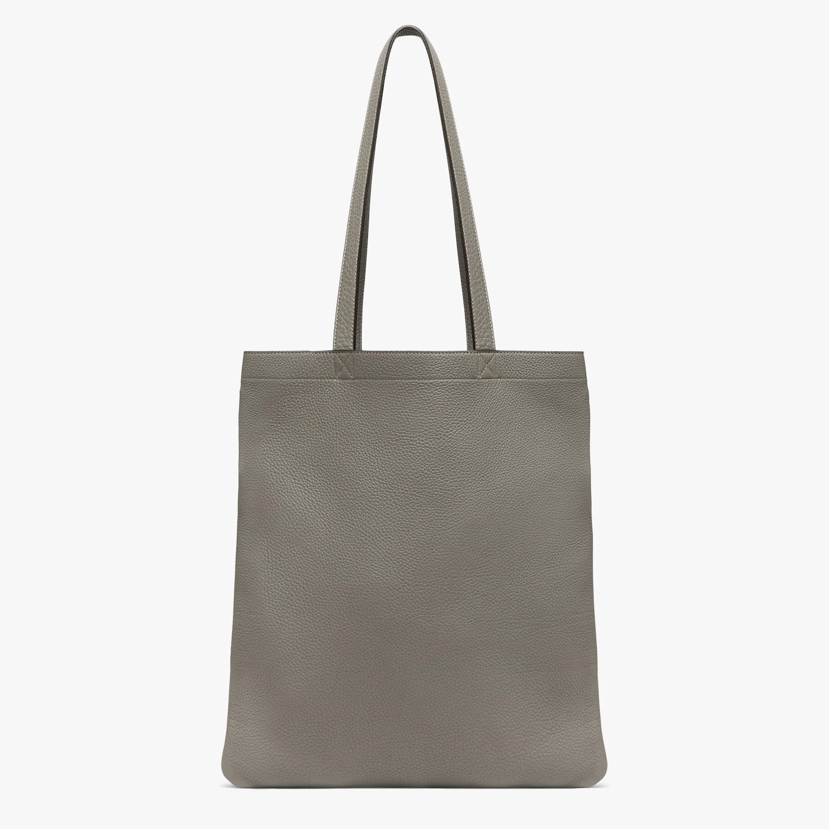 Light gray leather bag - 3