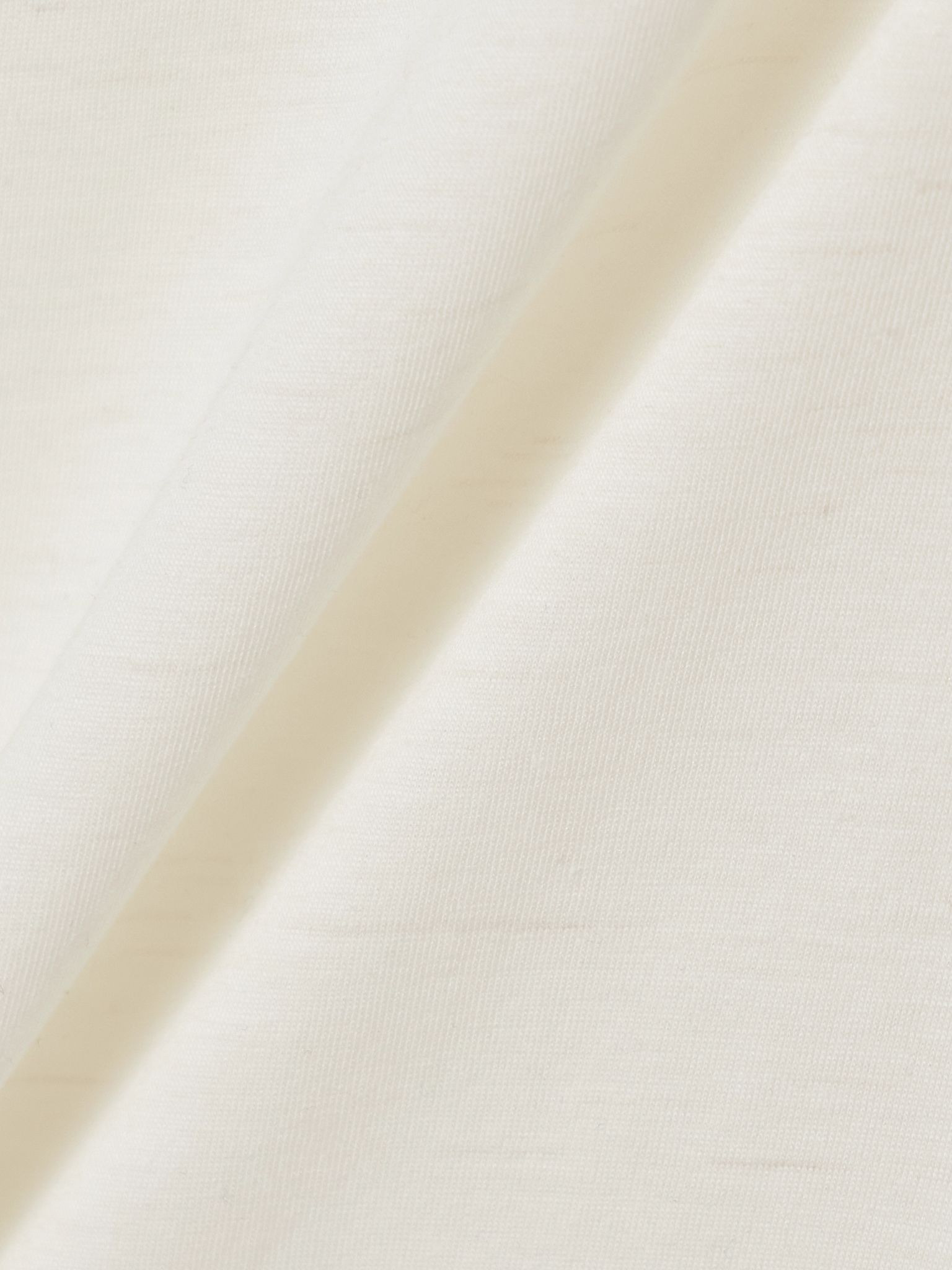 Cotton and silk-blend jersey tank Ivory - 5