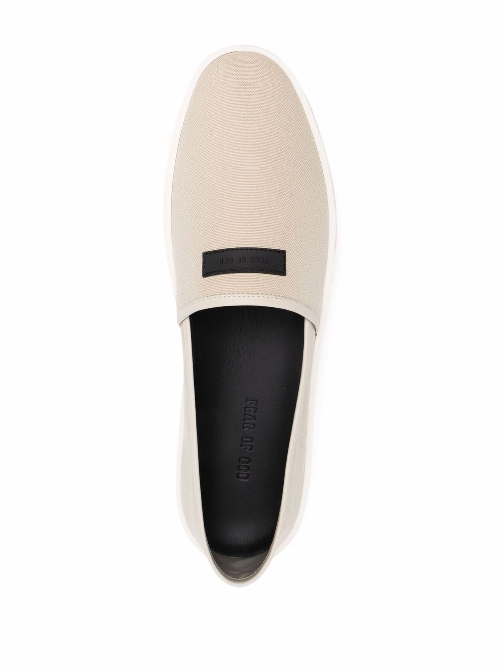 slip-on patch-detail trainers - 4