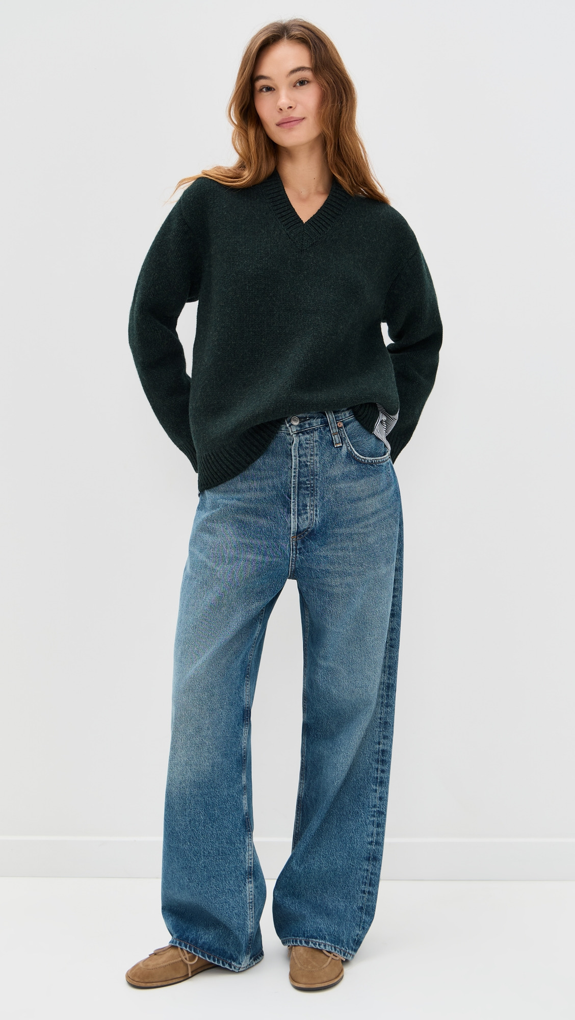 Mallory V Neck Combo Sweater - 4