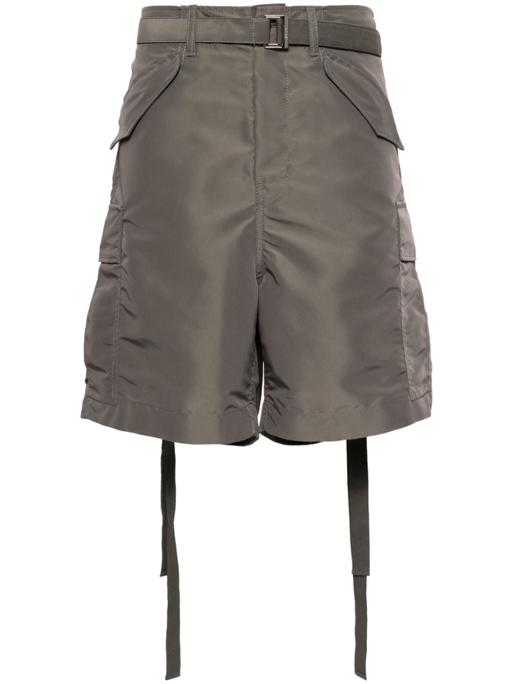 belted cargo shorts - 1