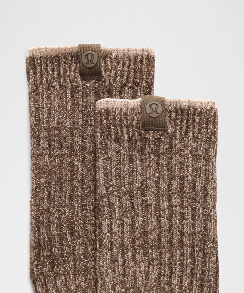 lululemon Unisex Crew Length Ragg Socks *Shine outlook