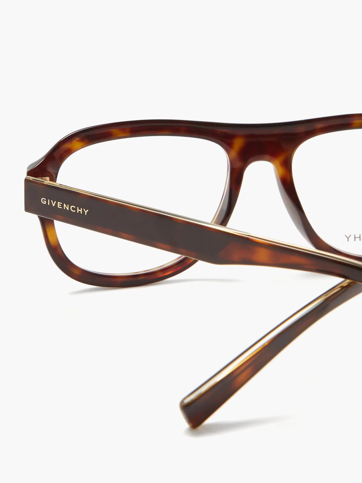 Aviator tortoiseshell-acetate glasses - 2