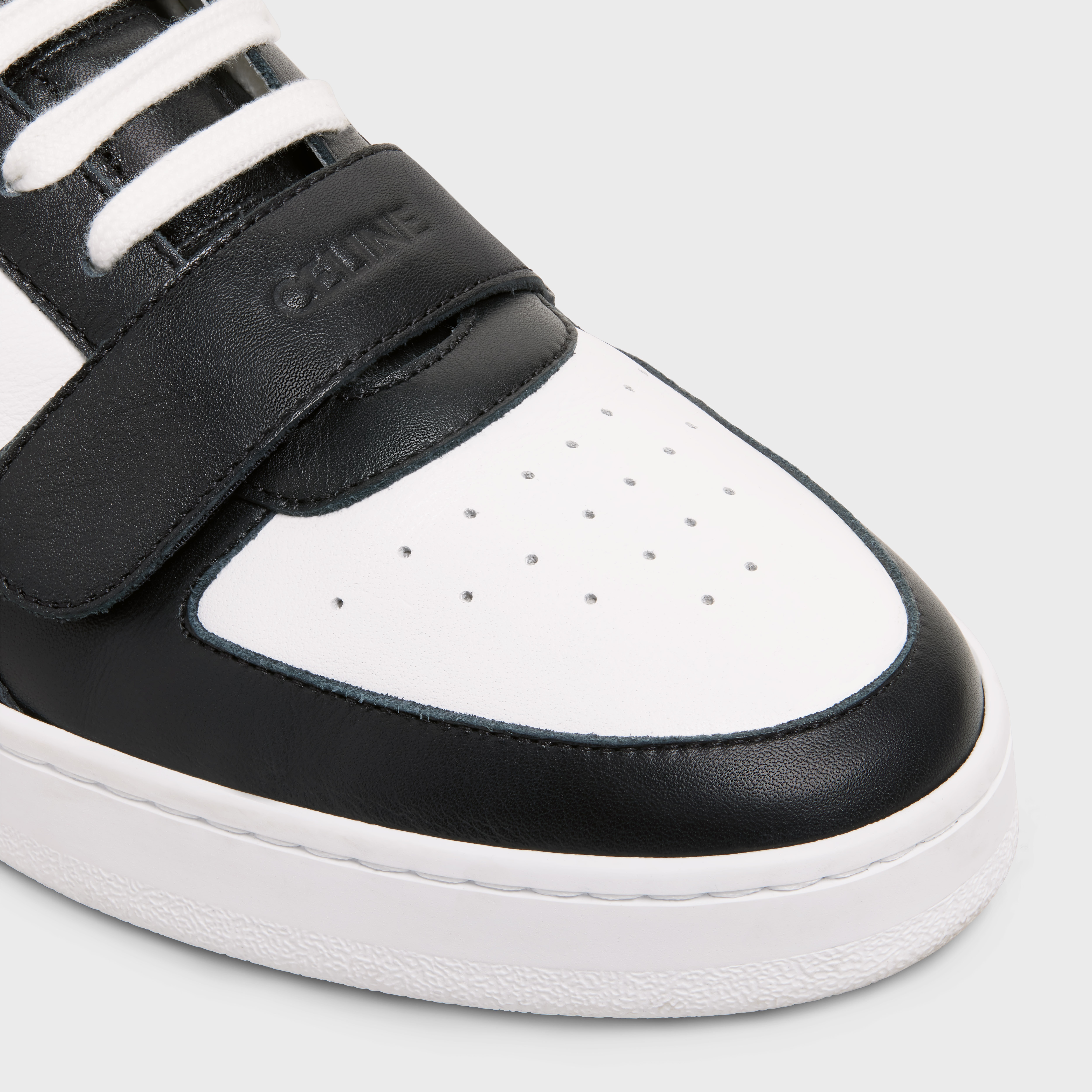 CT-02 MID SNEAKER WITH VELCRO in CALFSKIN - 4