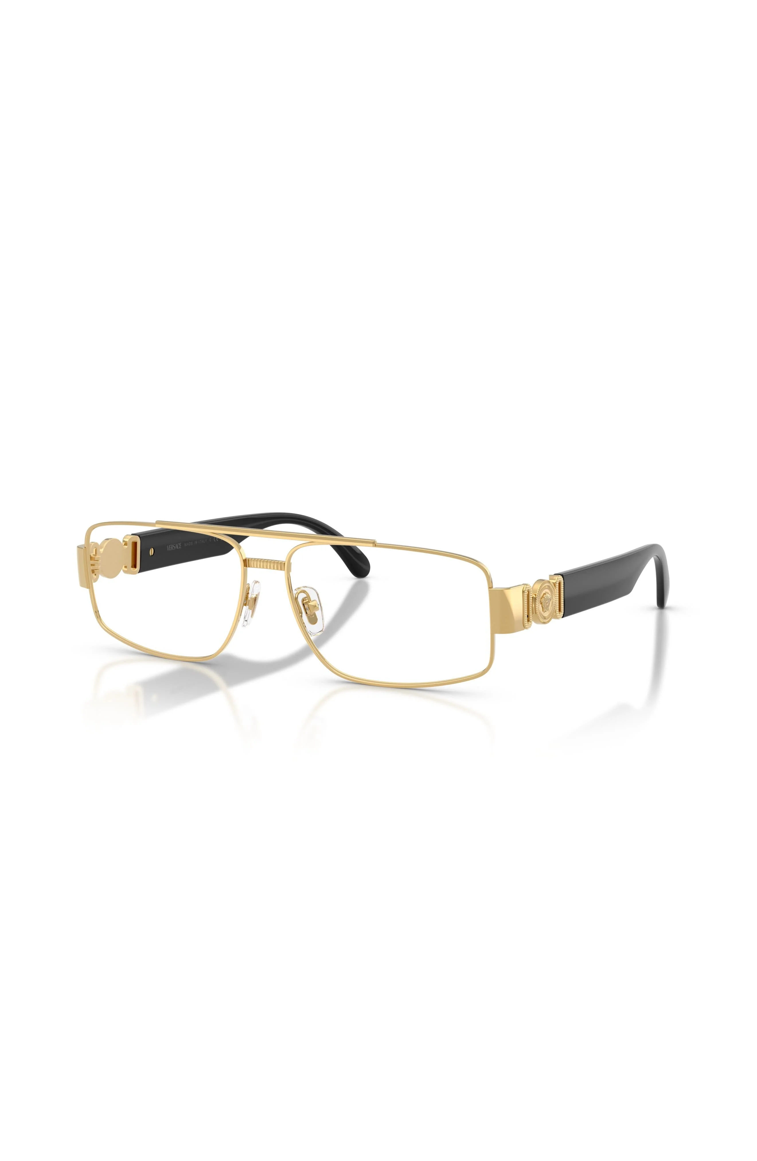Versace 58mm Rectangle optical glasses in Gold at Nordstrom - 1