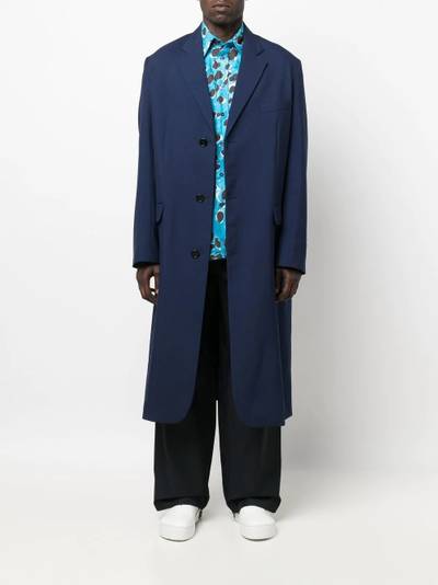 Marni single-breasted virgin wool coat outlook