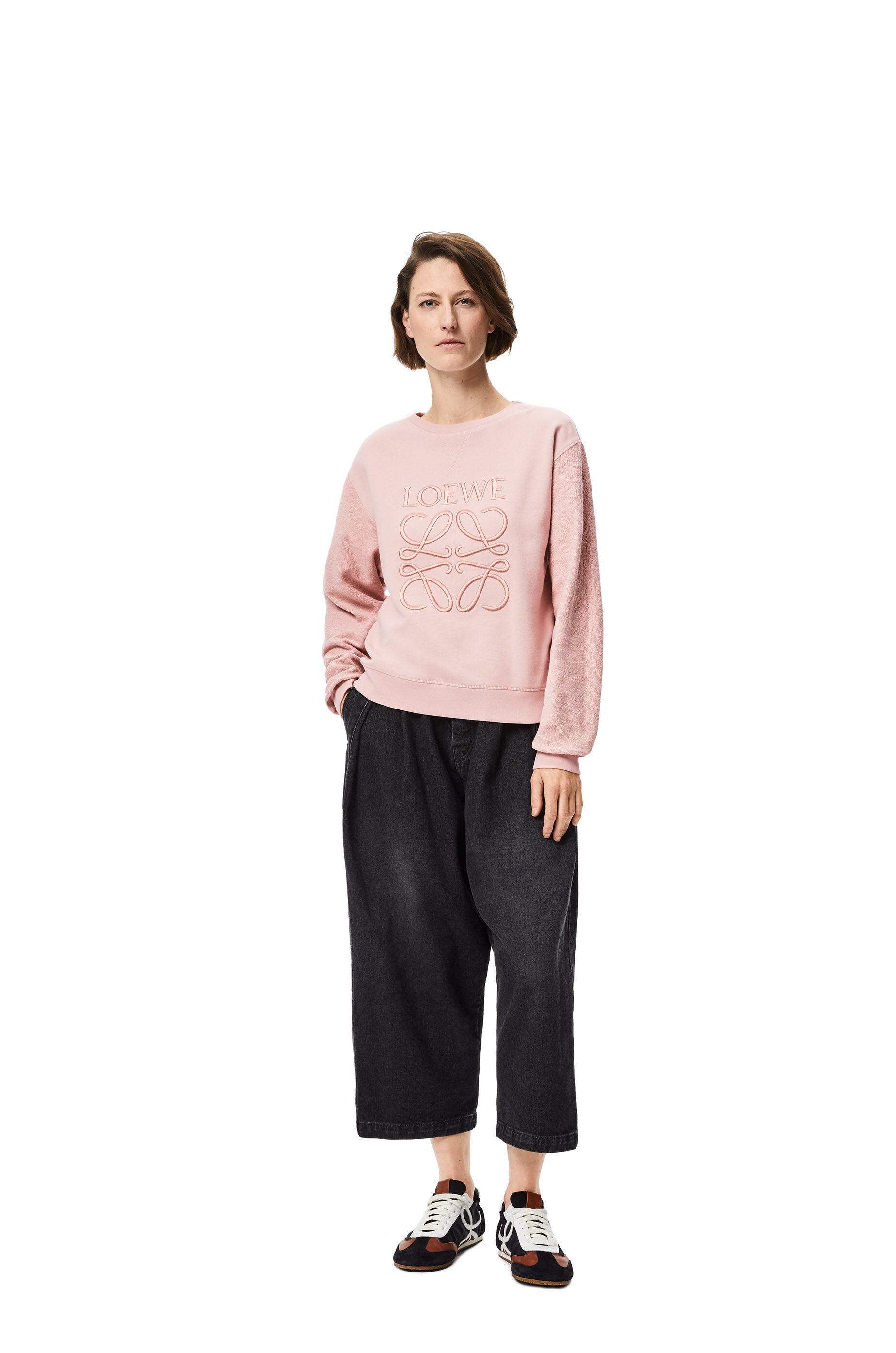 LOEWE anagram embroidered sweatshirt in cotton - 2