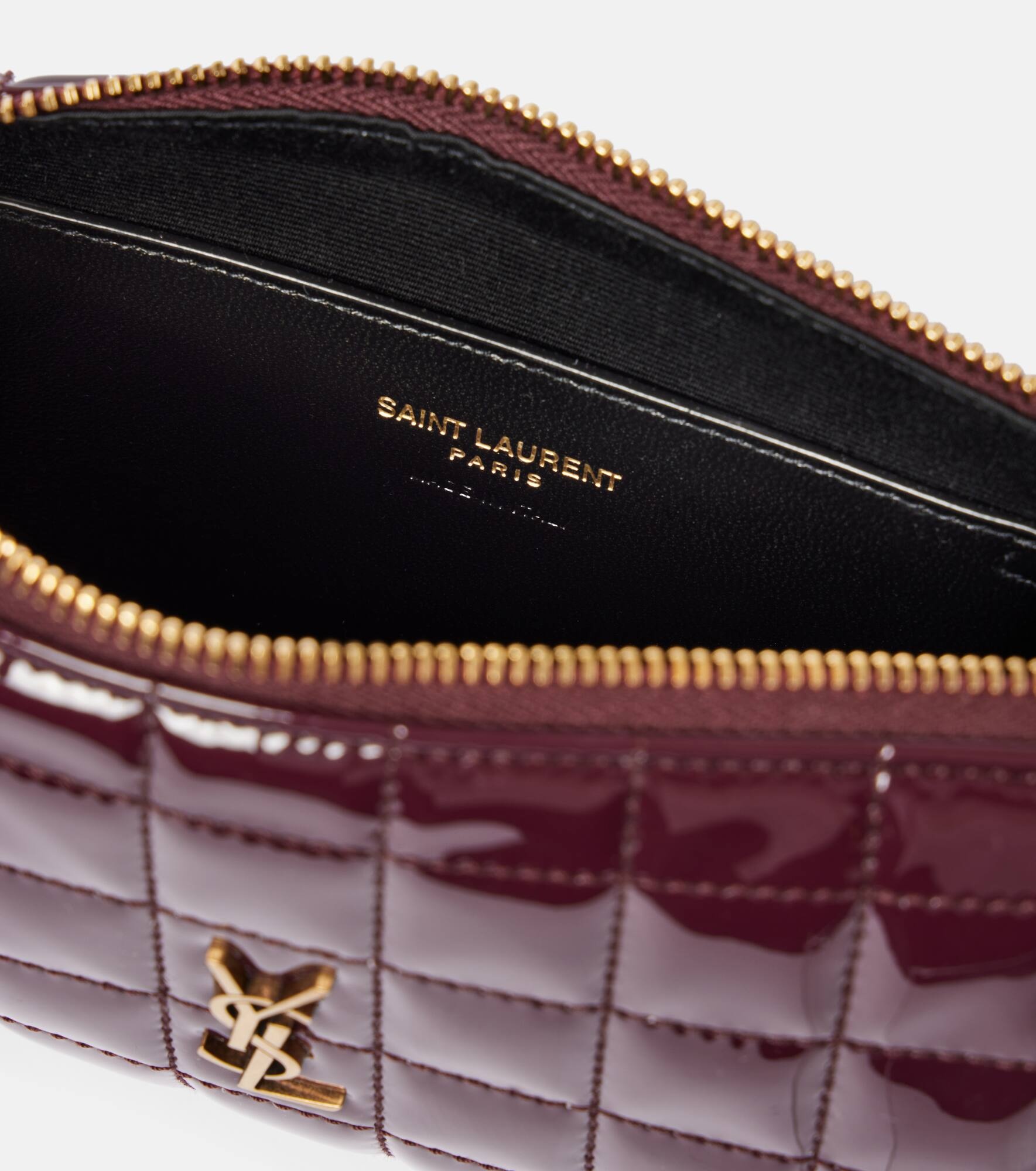 Cassandre matelassé faux leather pouch - 3