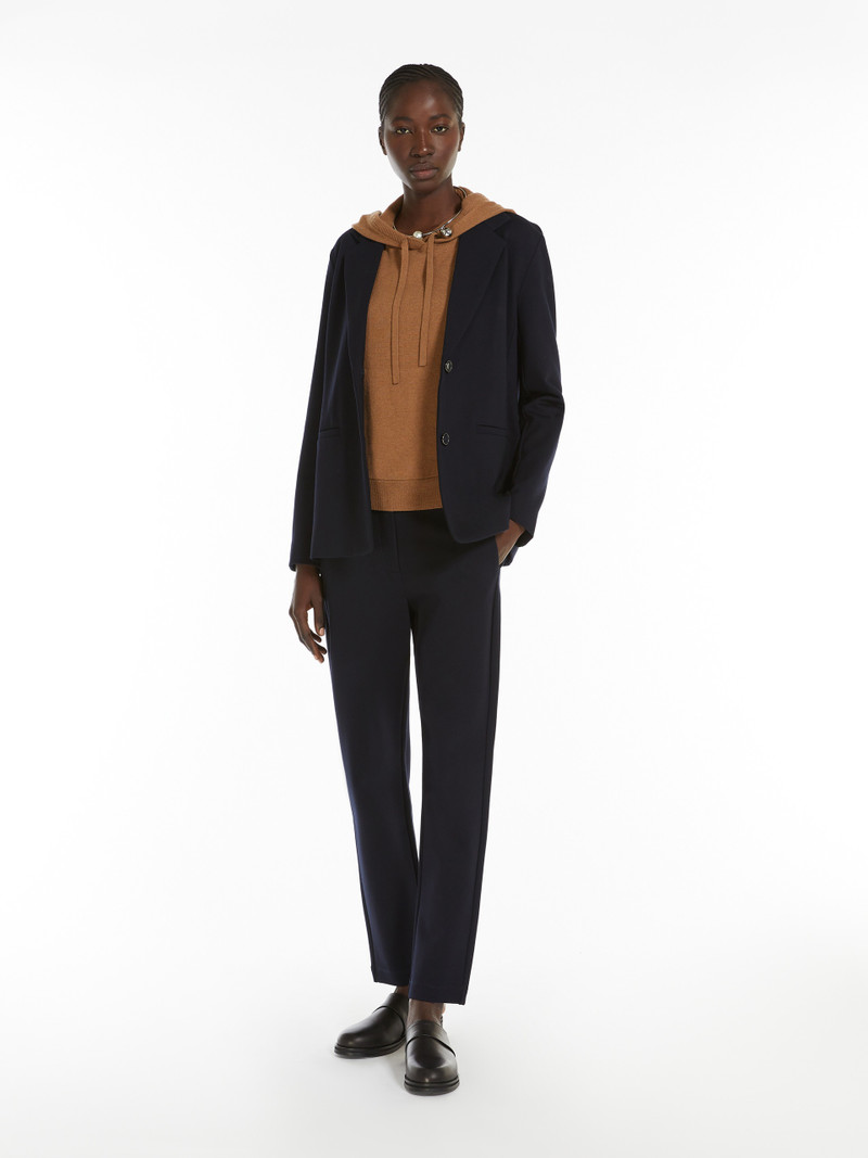 Max Mara JOICE Milan-stitch jersey blazer outlook