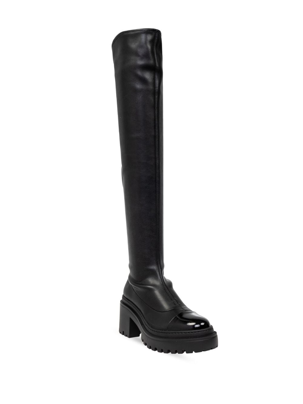 over-the-knee leather boots - 2