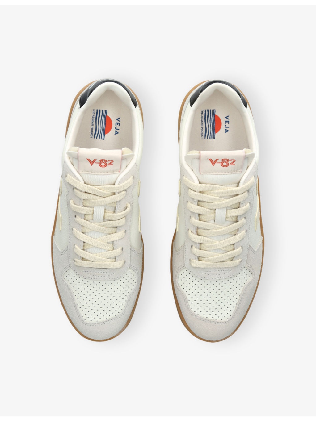 V-82 Leather Low-Top Trainers - 2
