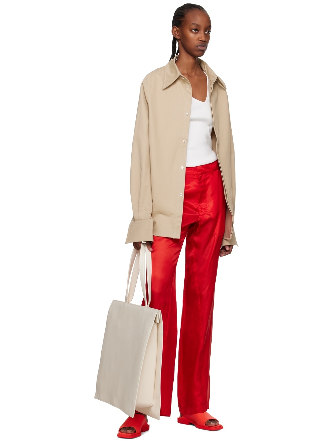 White Bianca Saunders Edition Linstead Tote - 4