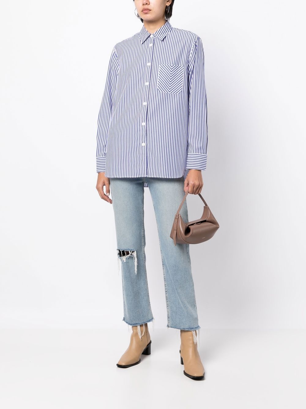 Maxine striped button-up shirt - 2