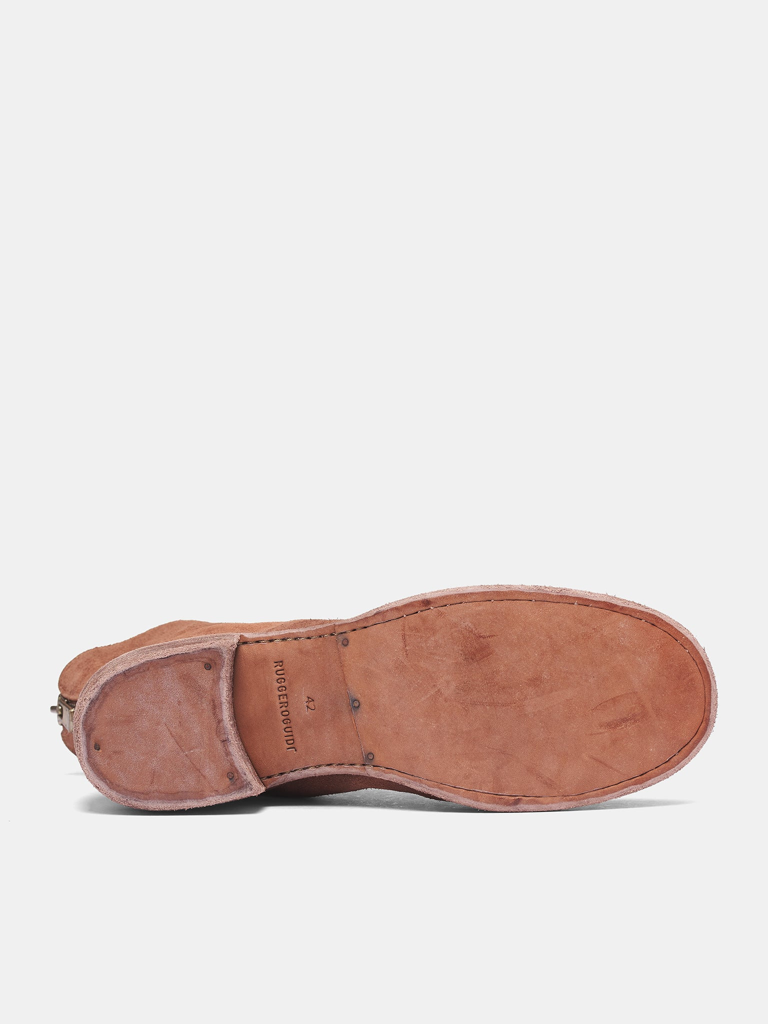 Brown 796Z Reverse Horse Leather Boots - 6