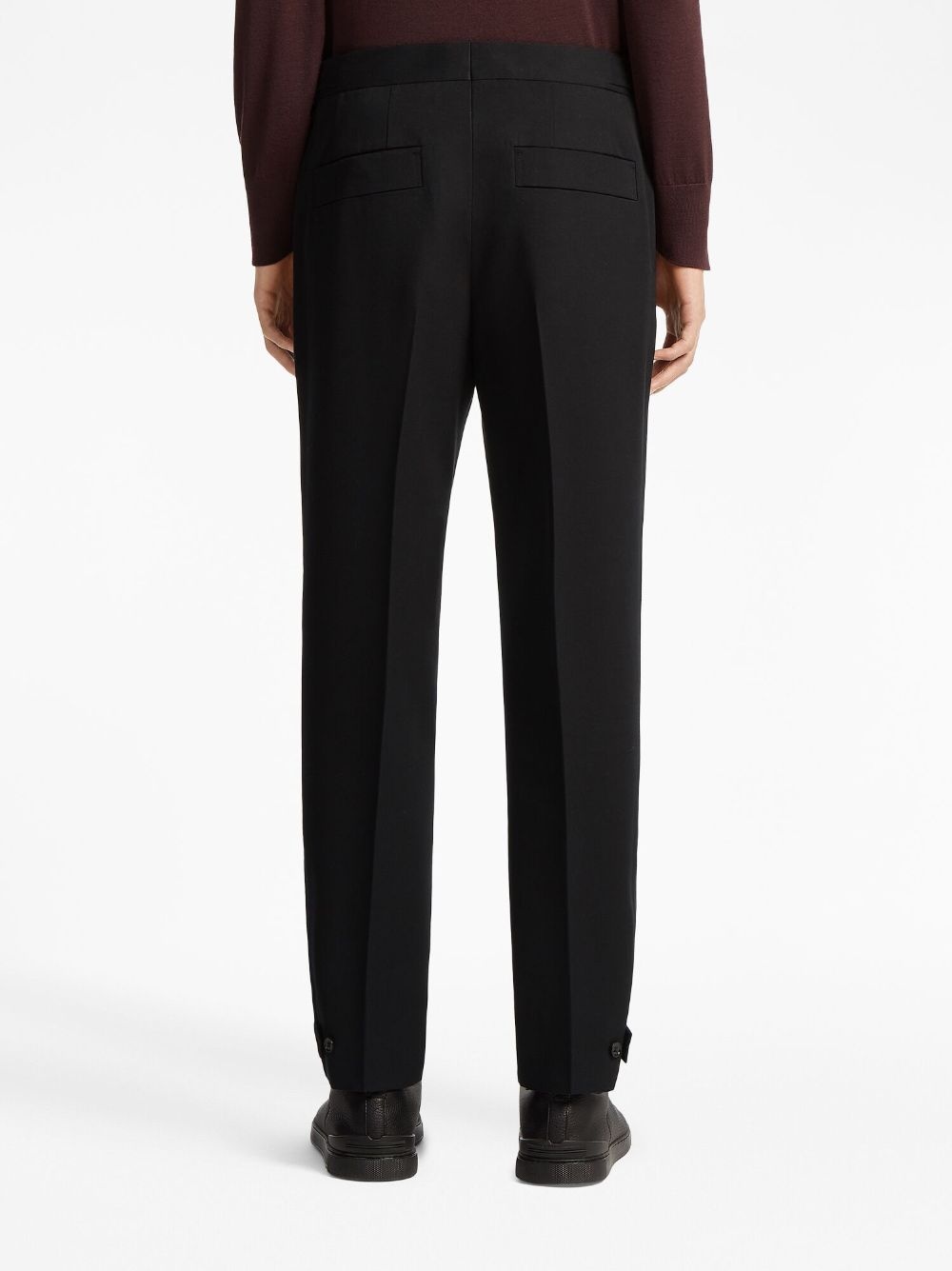 pleat-detail straight-leg trousers - 5