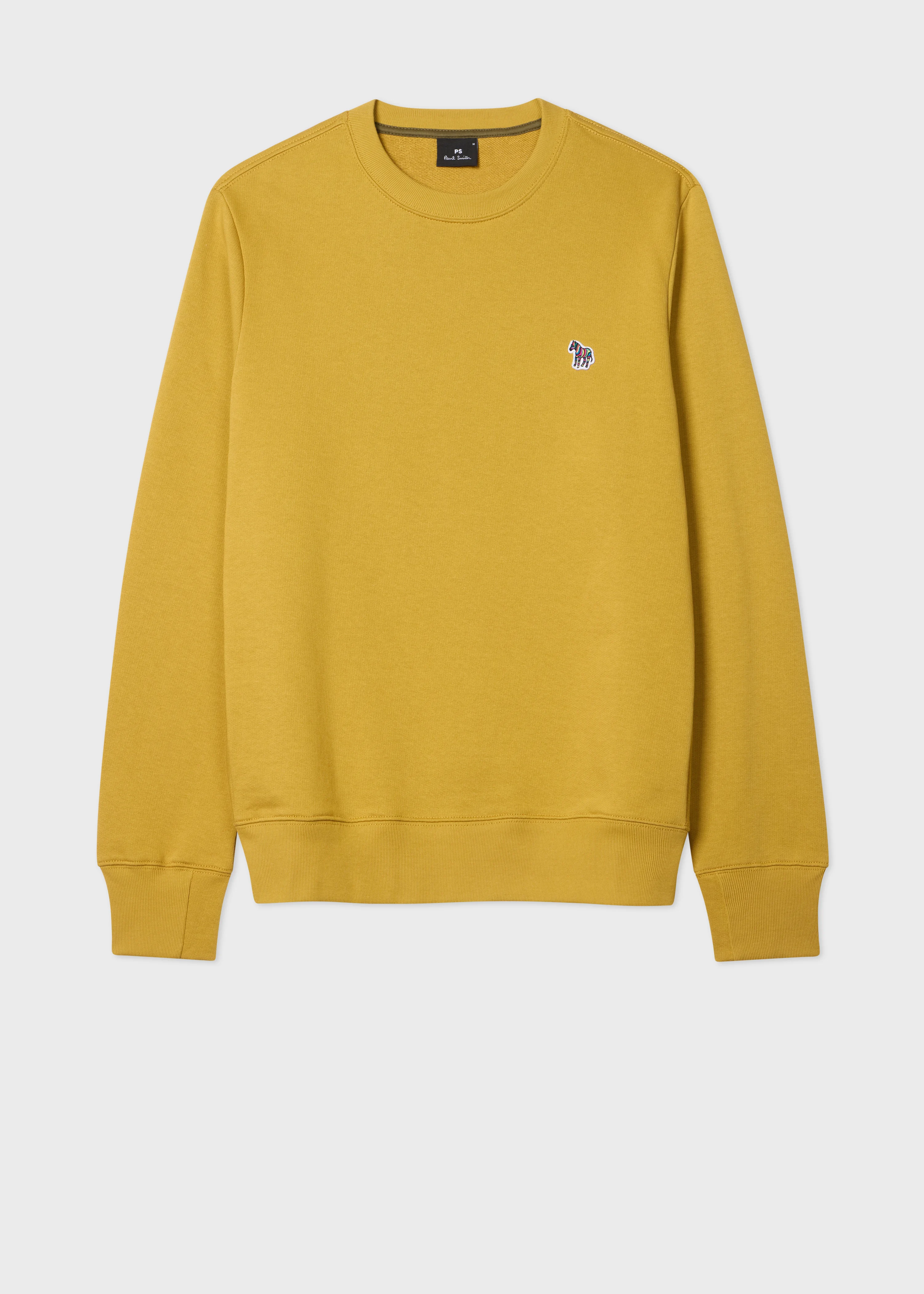 Yellow Organic Cotton Zebra Logo Sweatshirt - 1