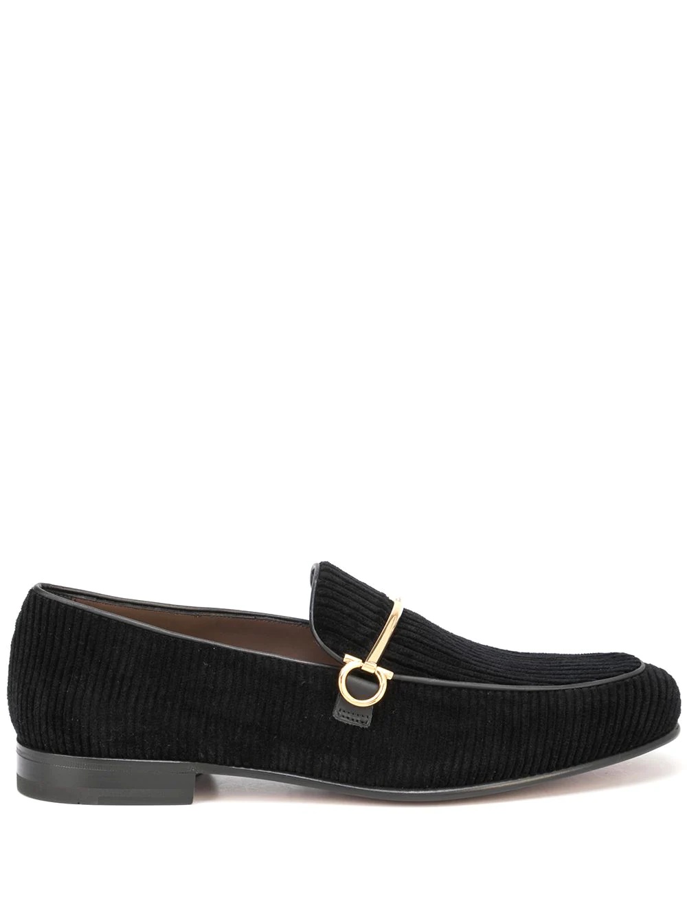 Gancini velvet moccasins - 1