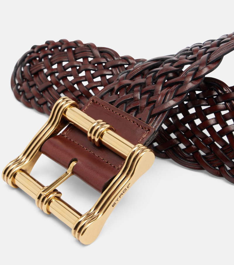 Woven leather belt 3