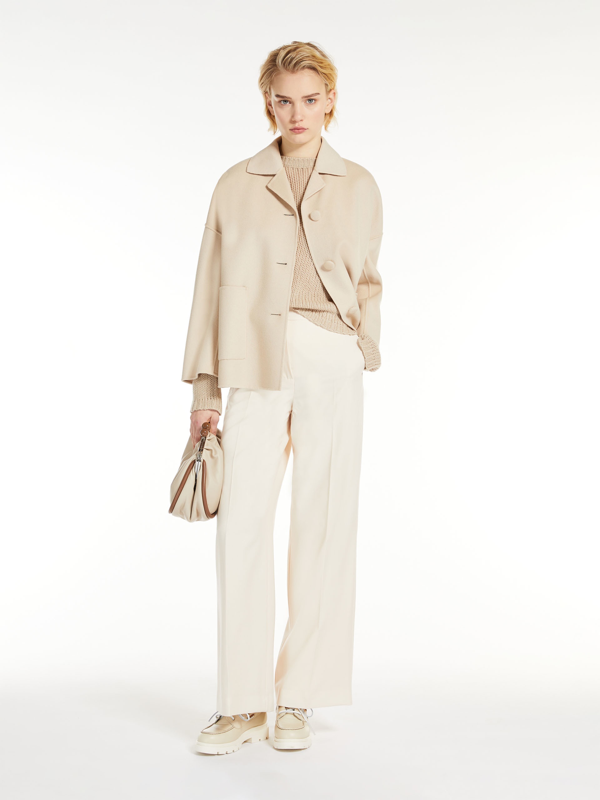 【関税＆送料込み】Max Mara Noveli Beige Jacket Noveli women's jacket in technical fabric 2516021017600
