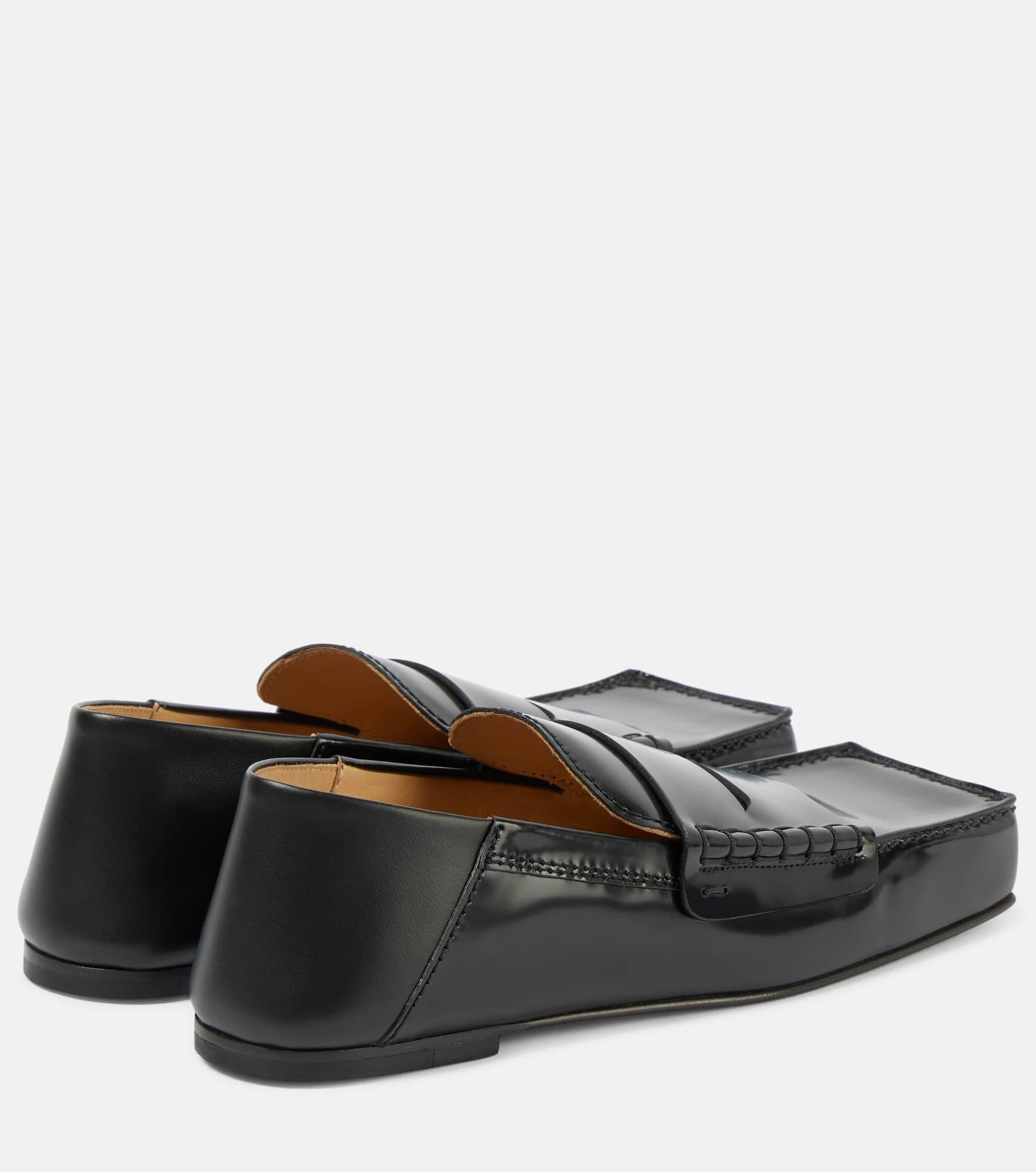 Les Mocassins Carré leather loafers - 2