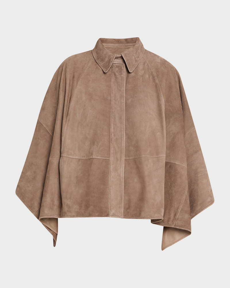 Suede Cape Jacket 1