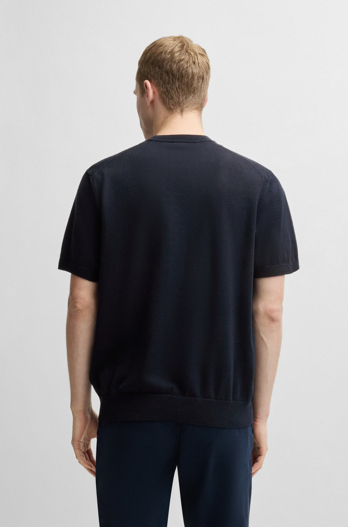 KNIT T-SHIRT IN COTTON AND CASHMERE - 5