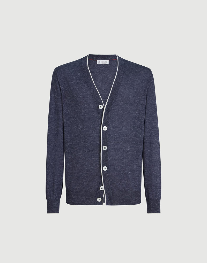 Cashmere, silk and hemp lightweight cardigan 1