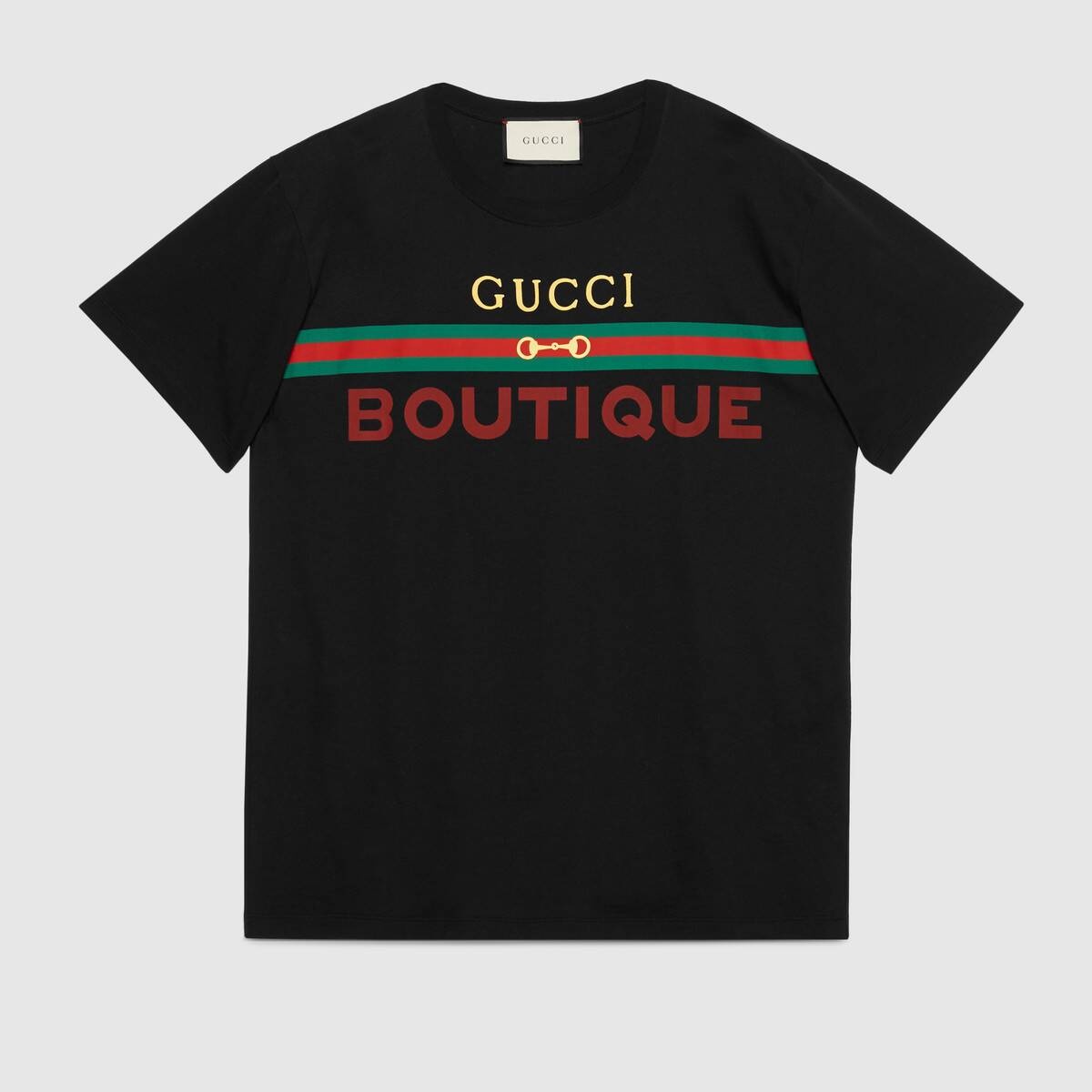 Men's Gucci Boutique print oversize T-shirt - 1