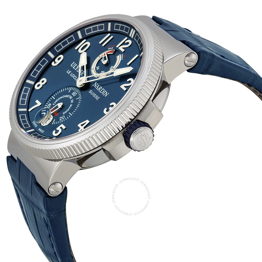 Ulysse Nardin Marine Chronometer Blue Dial Men's Watch 1183-126-63 - 2