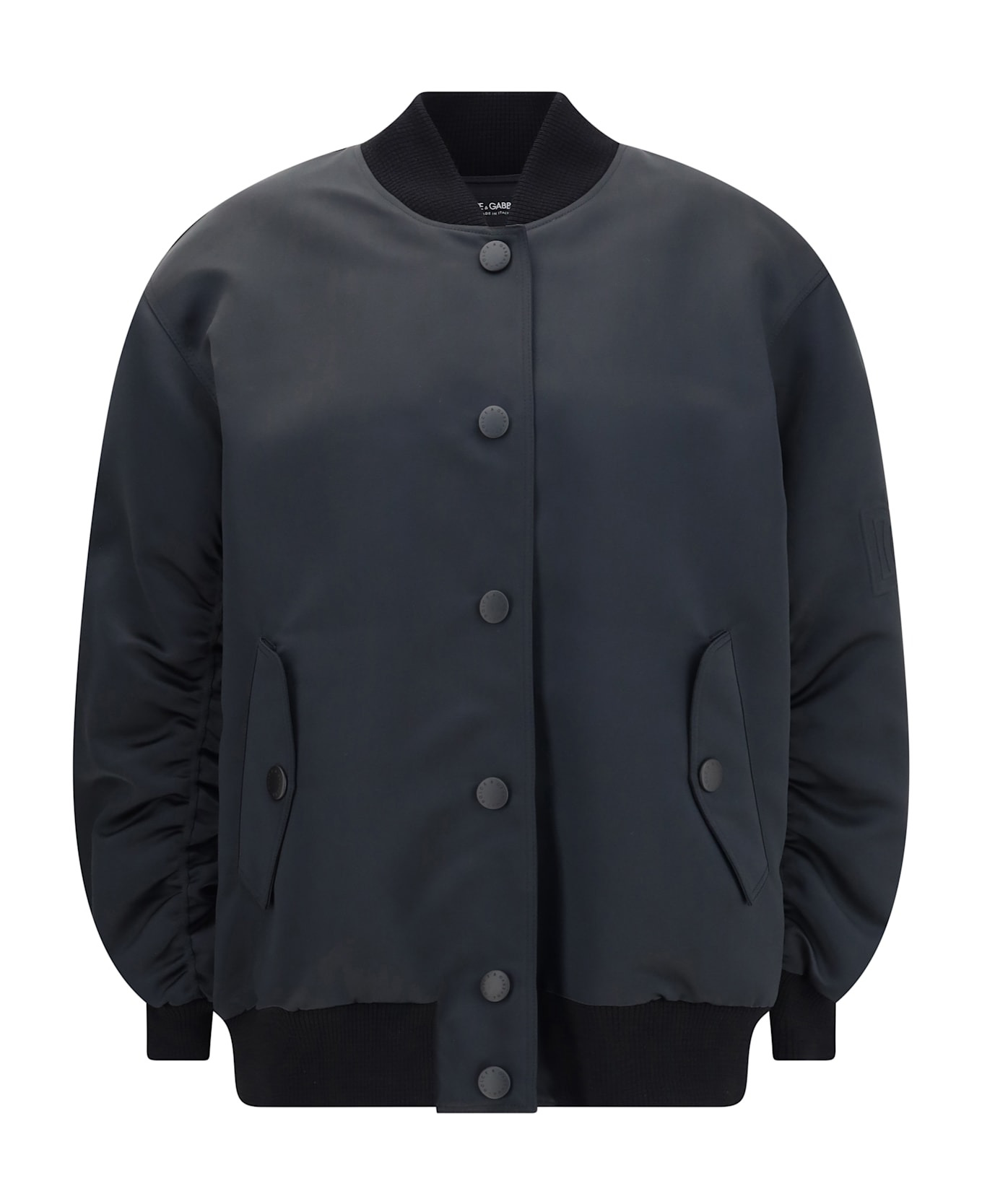 Oversized Jacket With Embossed Print - 1