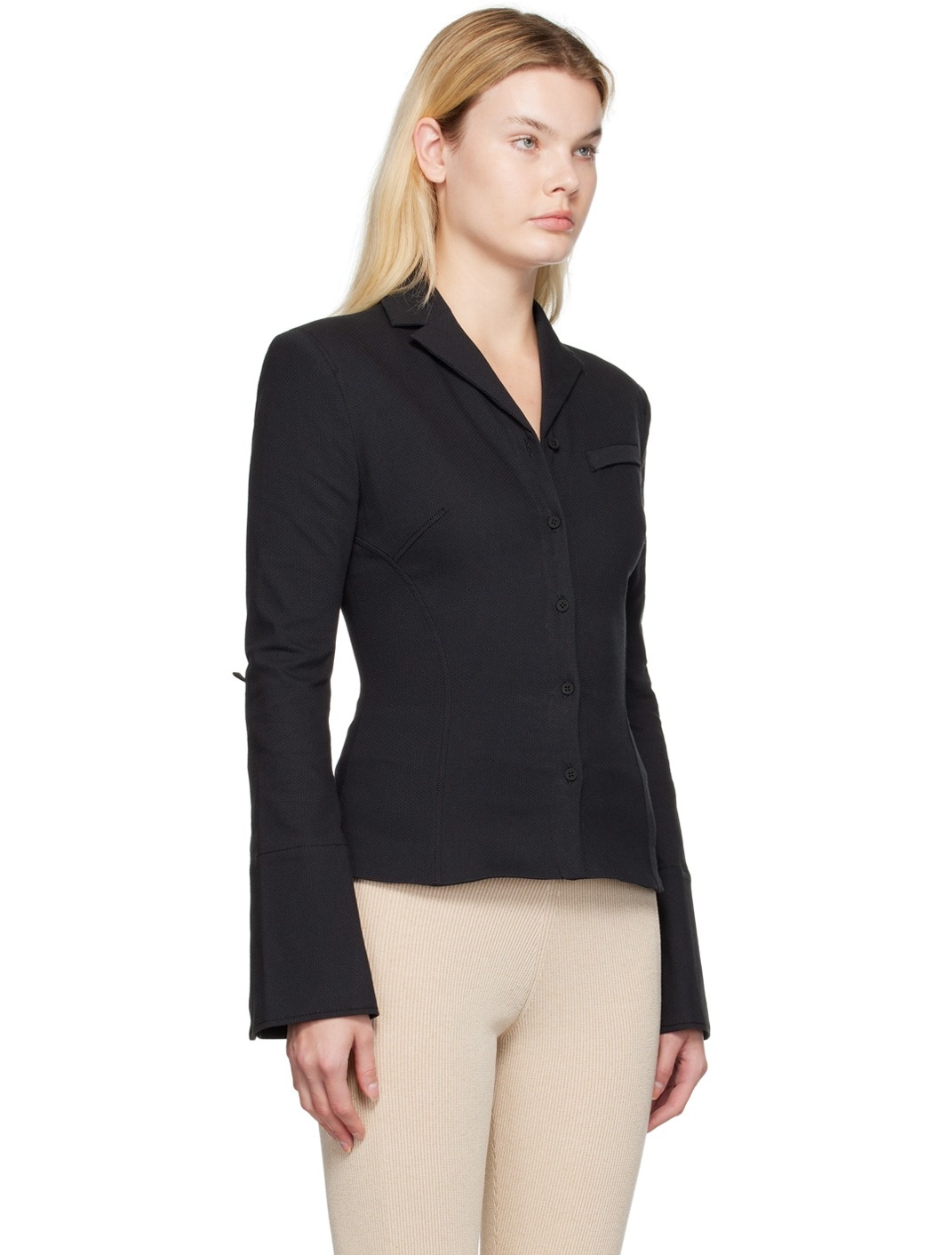 Black Le Papier 'La Veste Crema' Blazer - 2