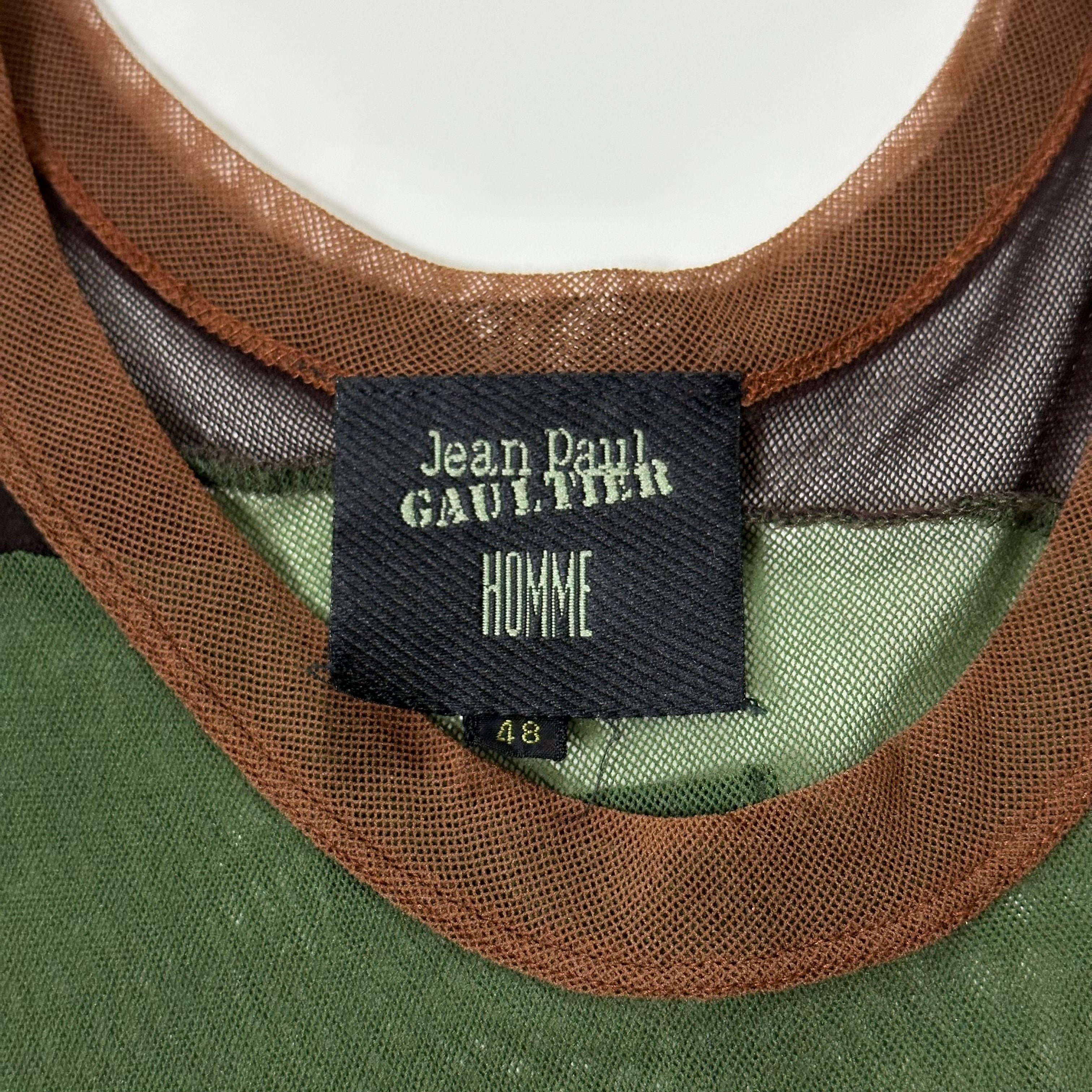 JEAN PAUL GAULTIER HOMME 1990s Patchwork Panelled Mesh Tank Top - 5