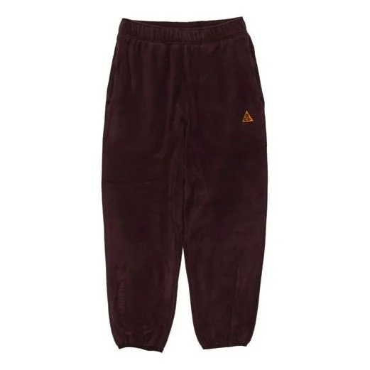 나이키 ACG Fleece 캐주얼 스포츠 바지 보라색 빨간색 CV0659-643 - 1