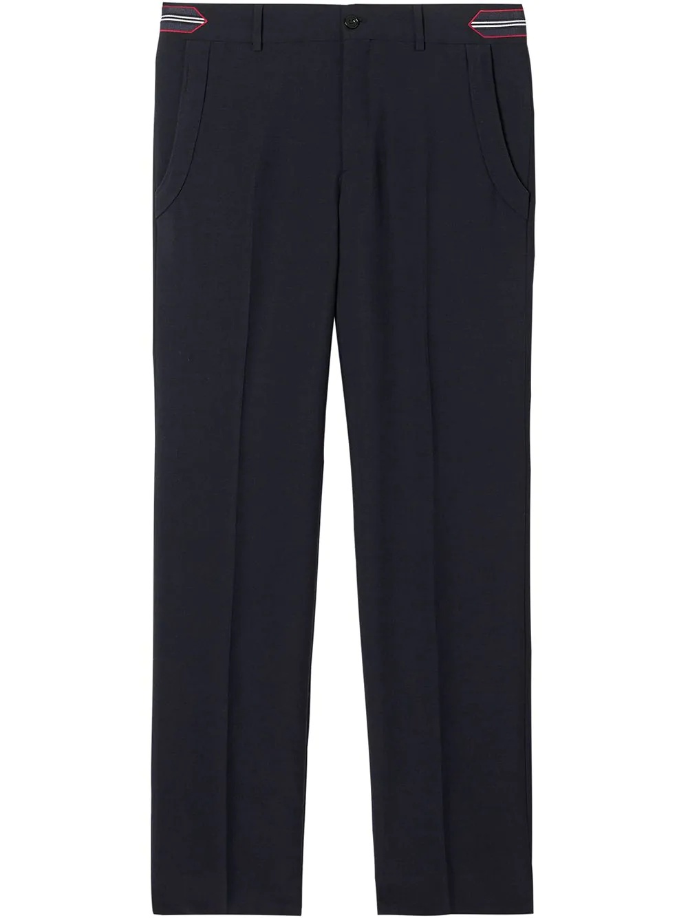 stripe detail tailored trousers - 1