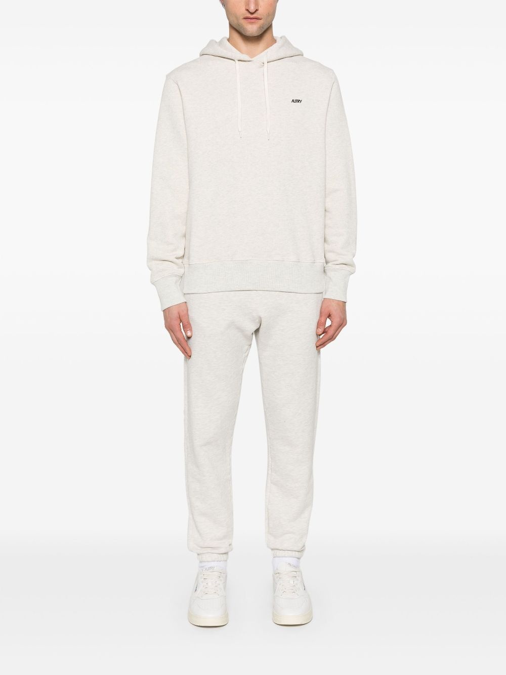 embroidered-logo hoodie - 2