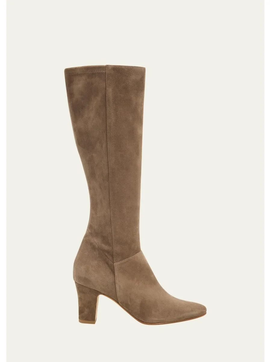 70mm Pitana Suede Knee-High Boots - 1