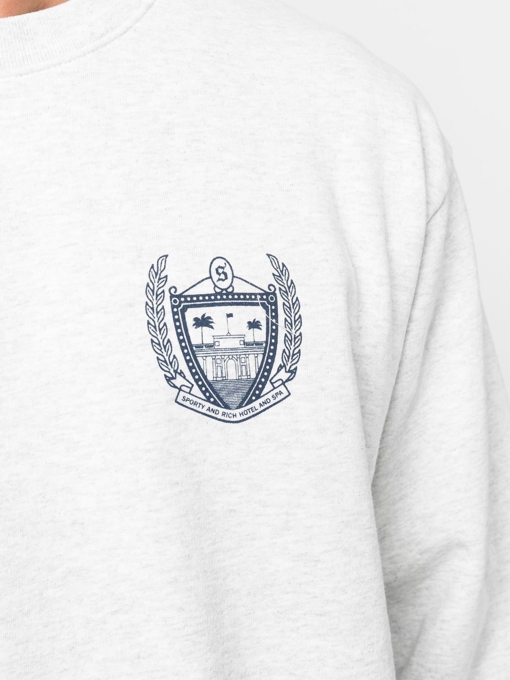 logo crew-neck sweatshirt - 6