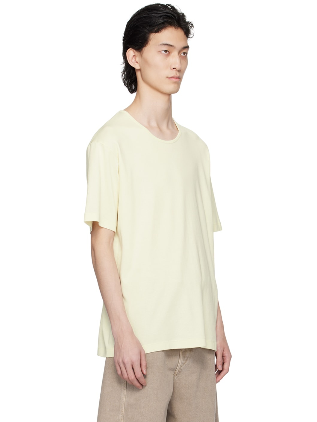 Yellow Scoop Neck T-Shirt - 2