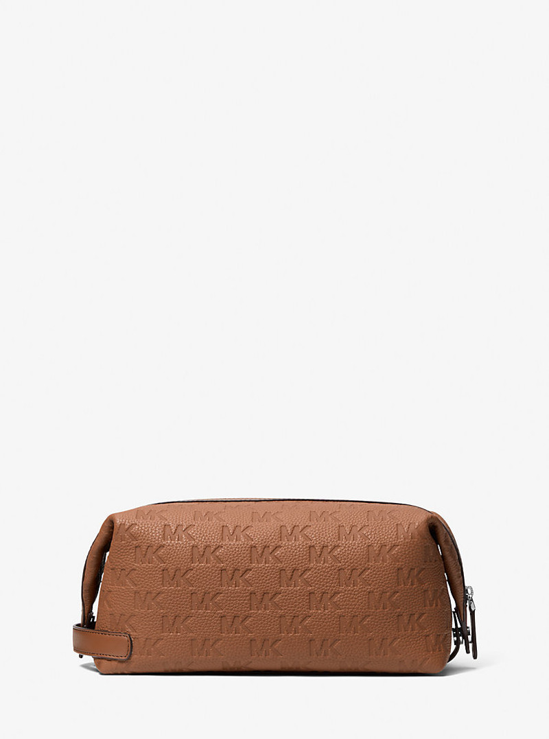 Jet Set Logo Embossed Leather Travel Kit 3