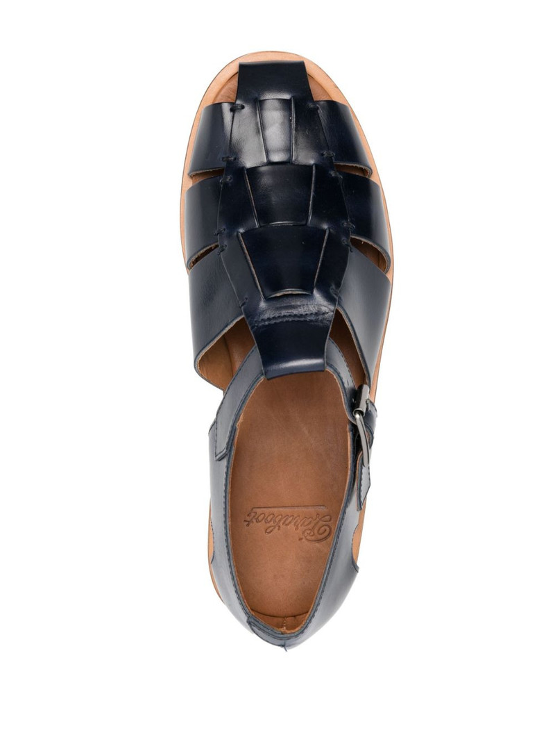 buckle-fastening cut-out sandals 4