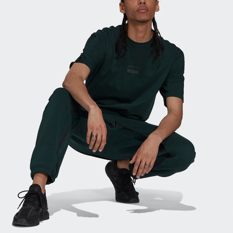 adidas adidas originals R.y.v. Logo Tee Loose Sports Crewneck Short Sleeve Green H11497 outlook