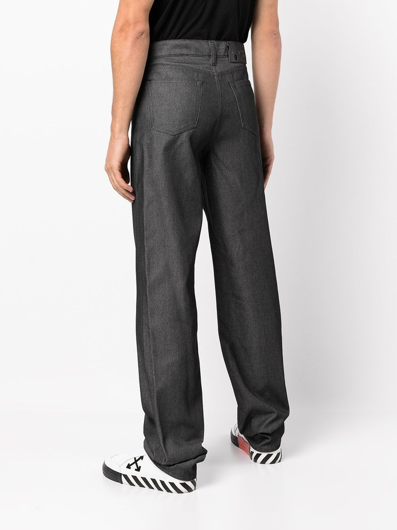 slogan-print denim jeans 4